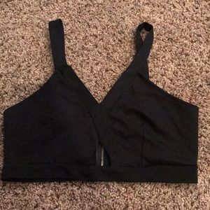 Black crop top